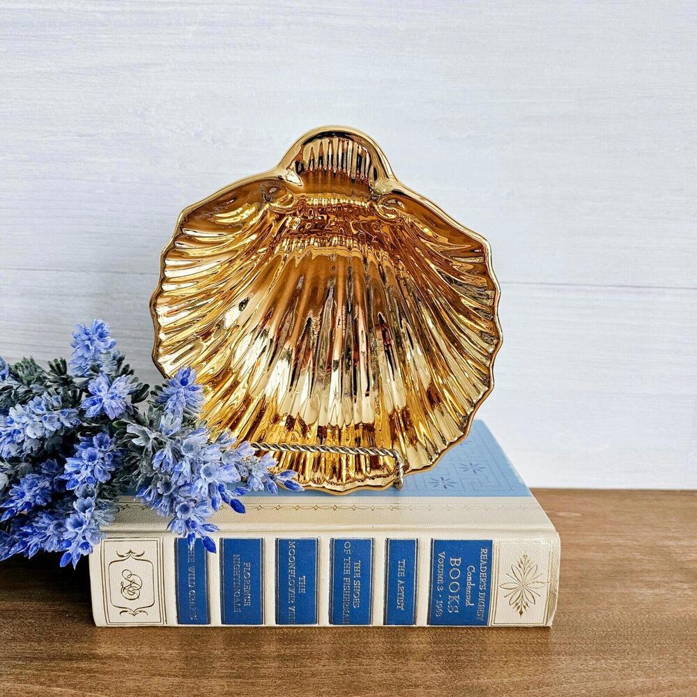 Vintage Royal Winton Golden Age Grimwades Clamshell Bowl Candy Dish